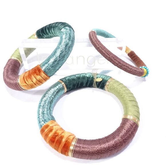 Neiman Marcus Lee Angel Women's Brass Multi Chain Charm Bracelet NWT 210 - Picture 6 of 9